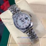 Perfect Replica TW Rolex Datejust Stainless Steel Case Fluted Bezel 28mm Women's Watch